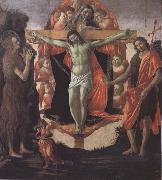 Sandro Botticelli, Trinity with Mary Magdalene,St John the Baptist,Tobias and the Angel